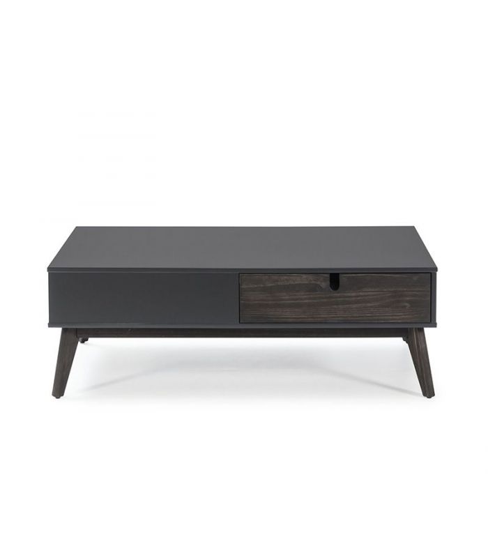 Mesa de centro en madera de pino Colección KIARA Antracita