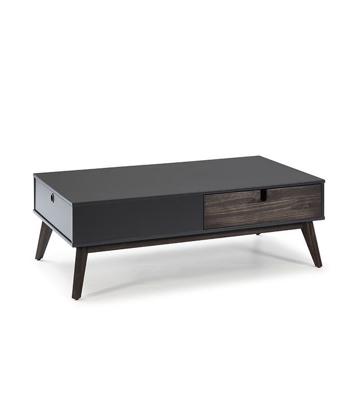 Mesa de centro en madera de pino Colección KIARA Antracita